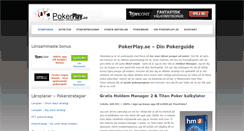 Desktop Screenshot of pokerplay.se